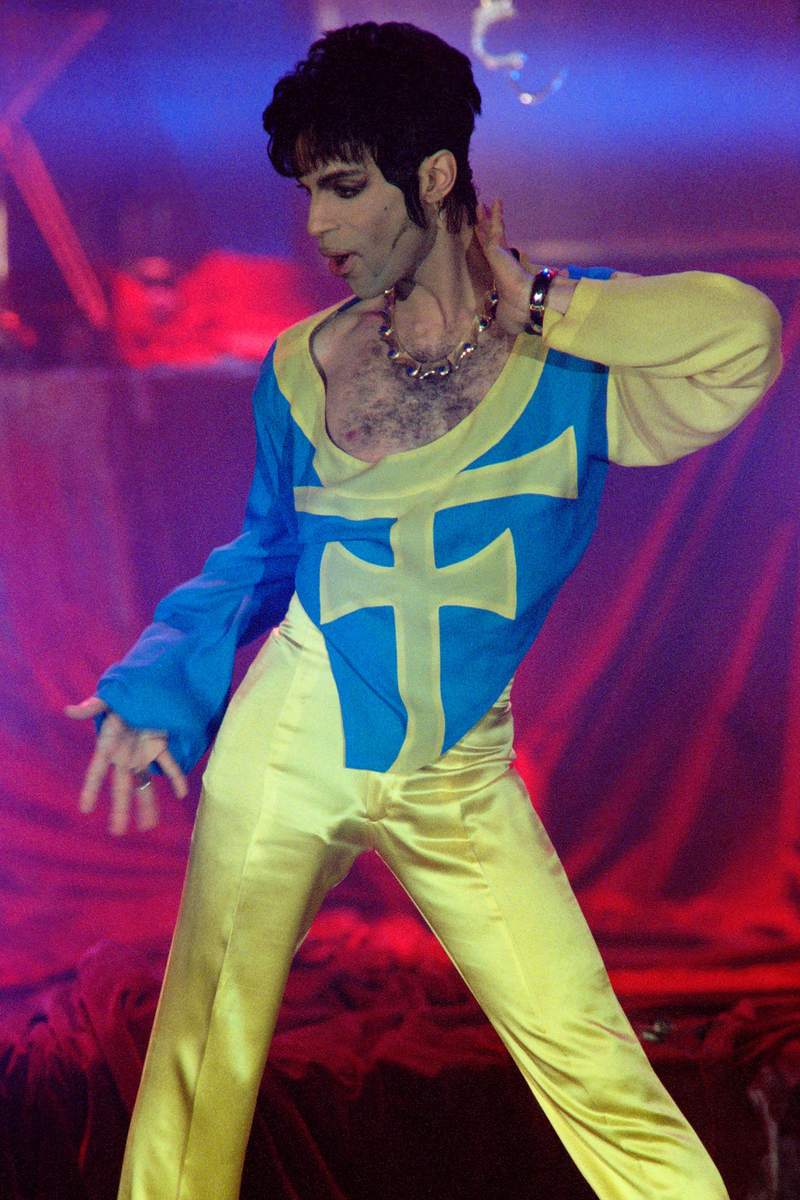 Prince performing during the World Music Awards ceremony in Monaco on May 4, 1994
PATRICK HERTZOG/AFP/Getty Images